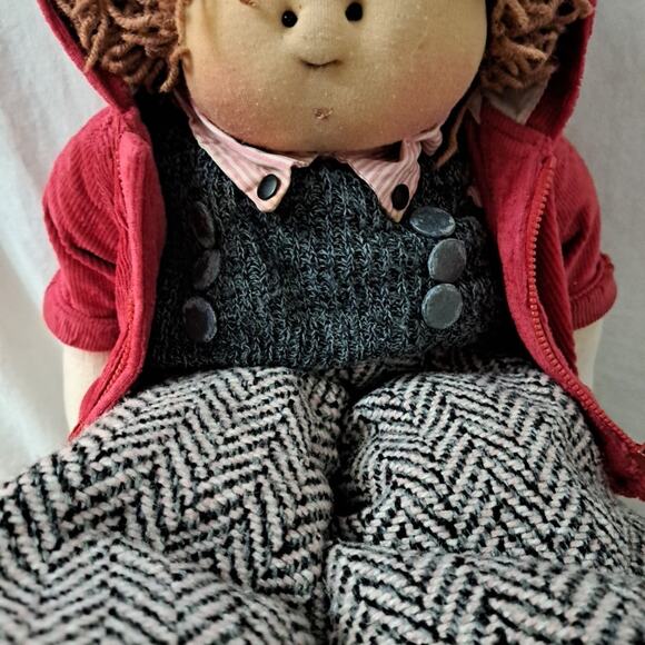 2000 Heritage Mint Sweet and Innocent Collection Cuddle Me Babies Boy Bibbs 21" - Picture 4 of 12